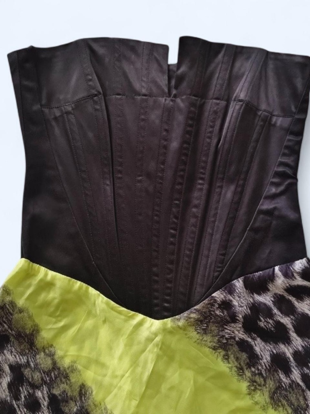 Vintage Cavalli Leopard Print Corset Dress - Picture 2 of 11